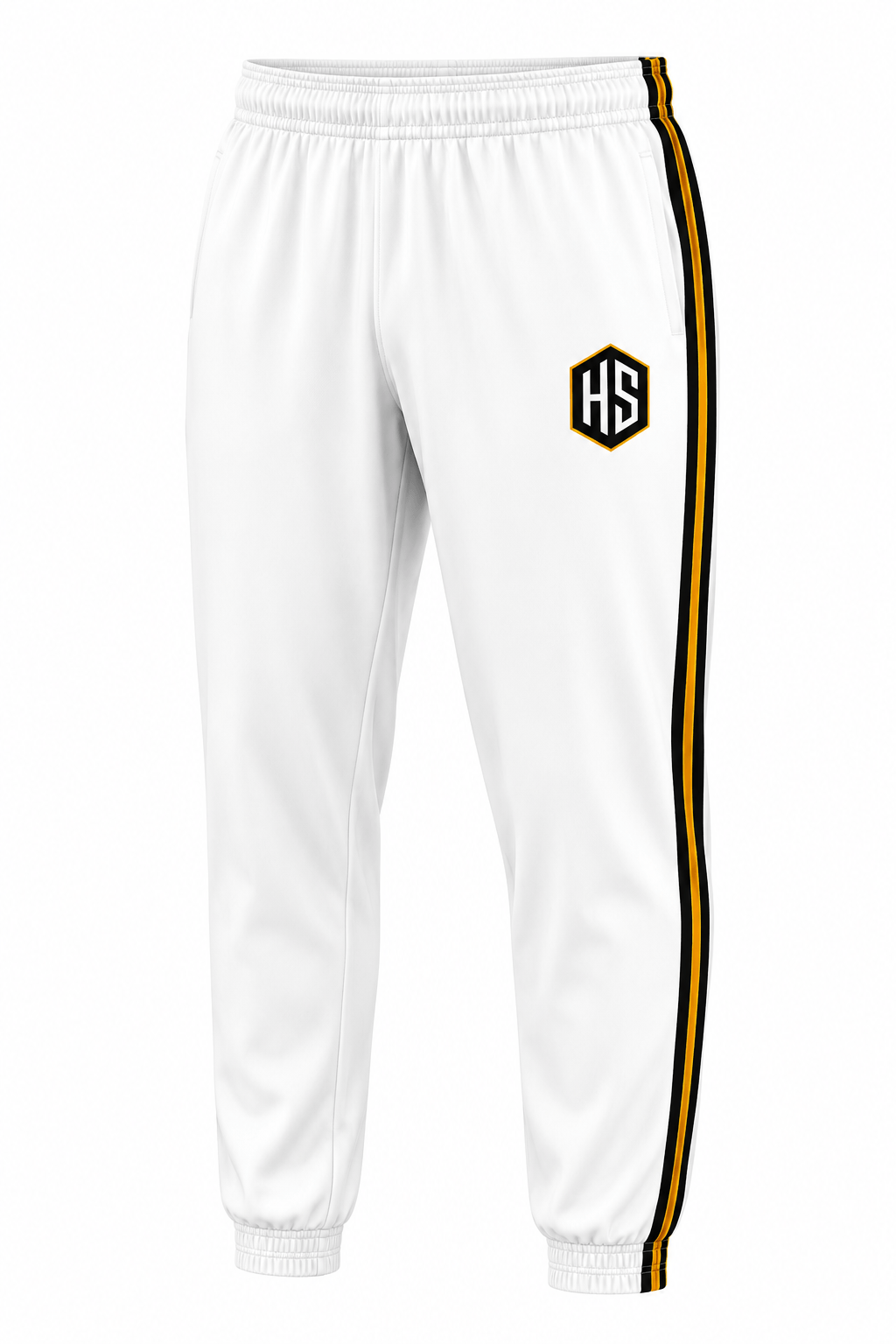 White Basketball Training Pants