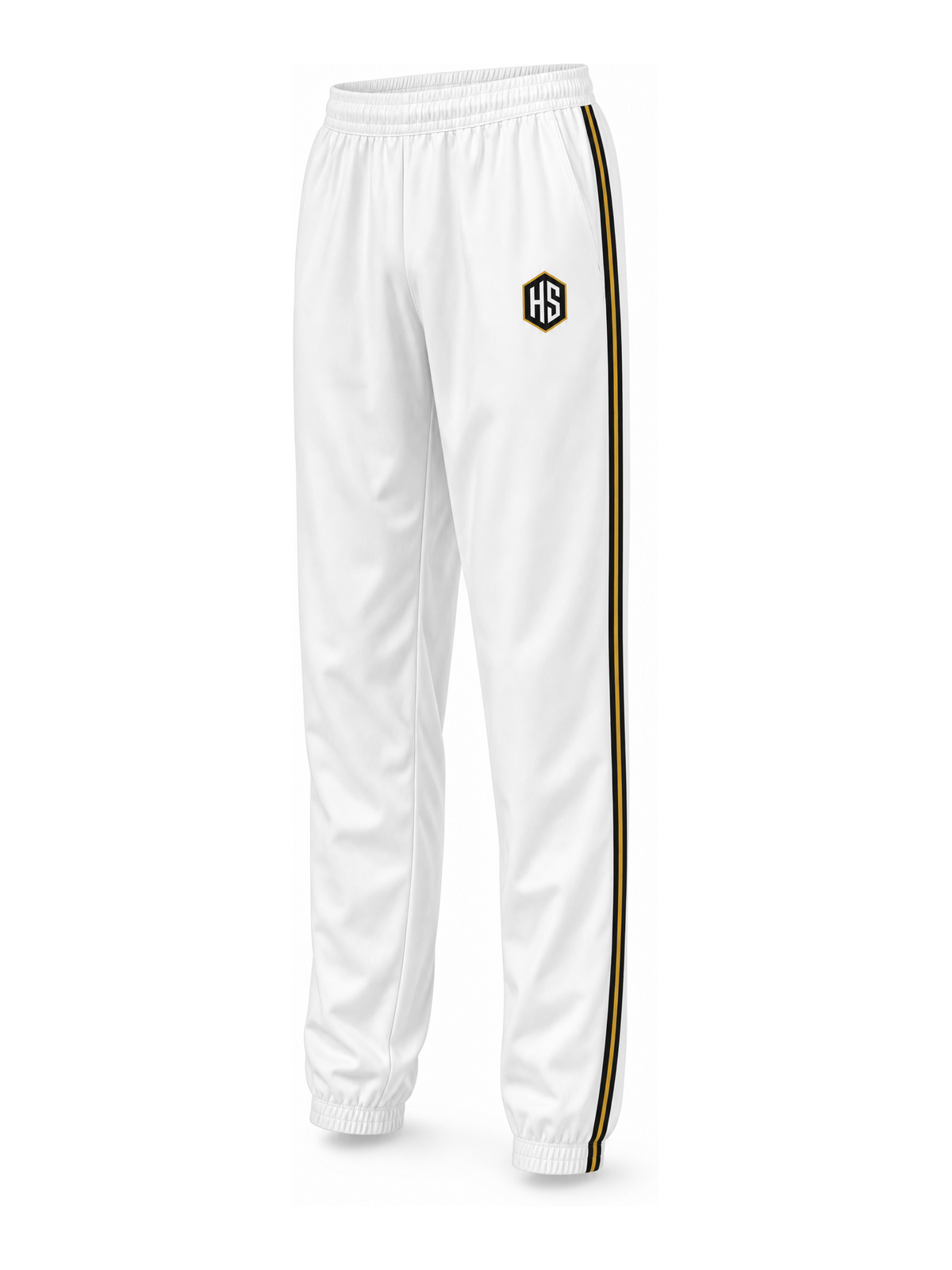 White Swimming Team Warm-Up Pants