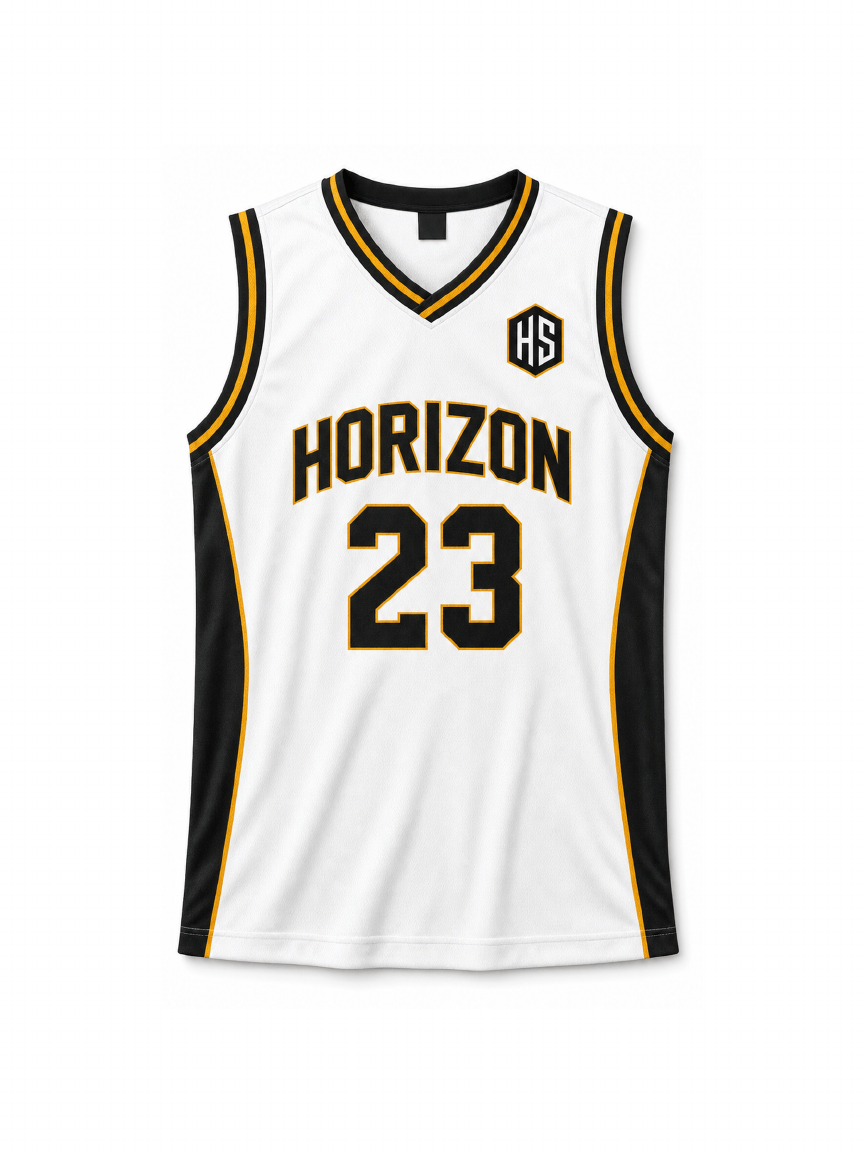 White Volleyball Men's Jersey